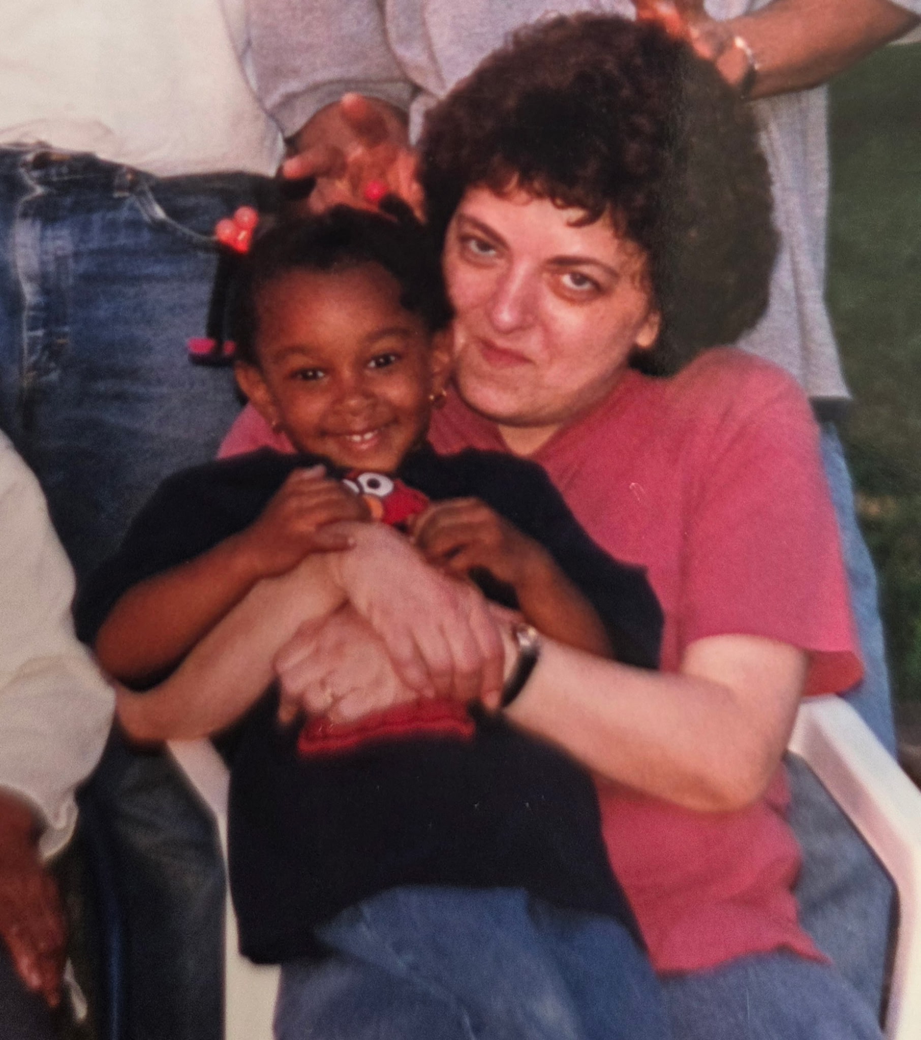 Kayla as a child with her grandmother