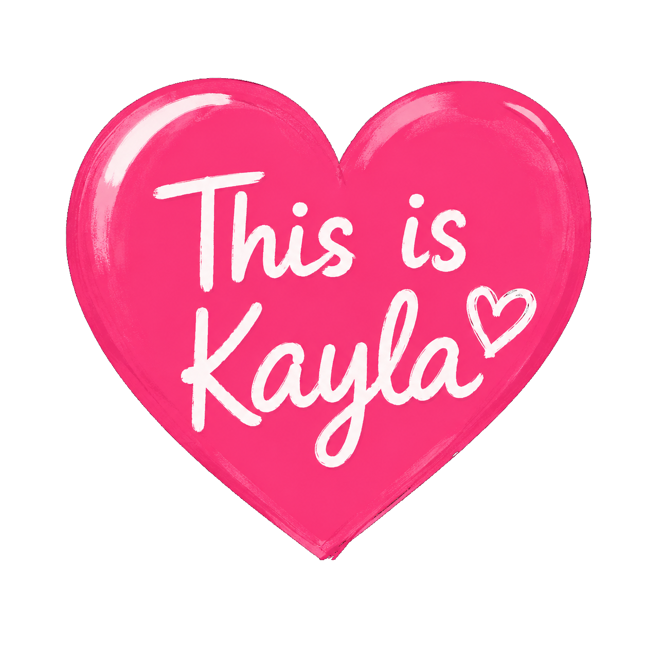 This is Kayla heart graphic
